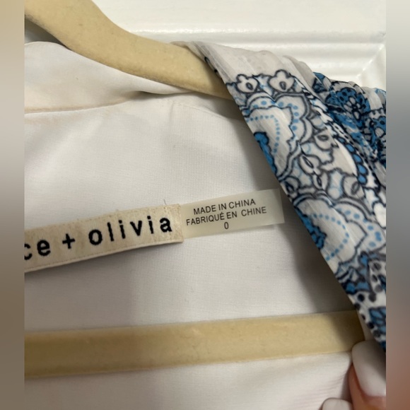 Alice + Olivia Blue and White Maxi Dress - Picture 8 of 9